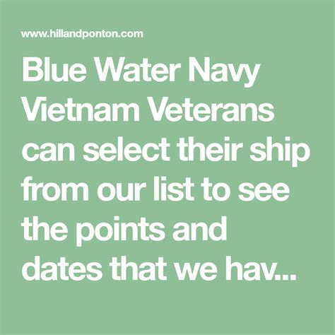 blue water navy ship list vietnam.